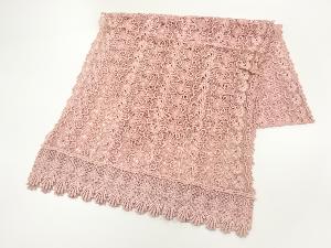 リサイクル　レース花模様ショール